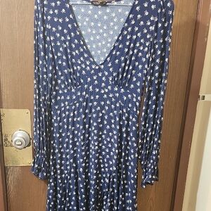 Cotton On Floral Blue Dress